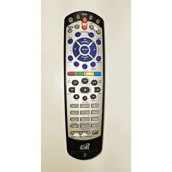 Dish Network Remote 2 OEM 180549 21.1 IR UHF PRO Works Need Batteries Shows Wear - Picture 1 of 12